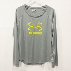 Under Armour Women’s Live Script Graphic Long Sleeve Top Size XXL Fitted